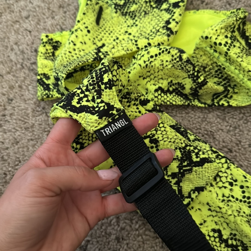 Triangl Twinnie-Yellow Python Bikini - image 5